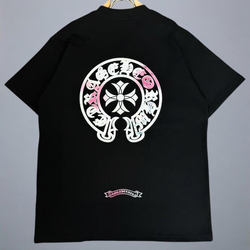 Chrome Hearts Men's Black Short Sleeve T-Shirt